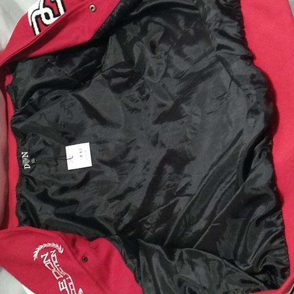 SALE! NWT Don Le Don Collection Letterman Jacket 2XL (Color RedSold Out Online) - Picture 11 of 12